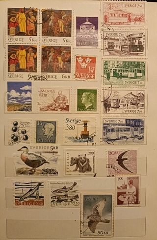 Francobolli Svezia misti