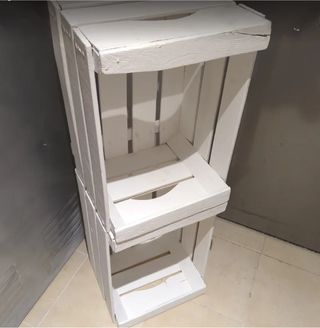 Cajas de madera blancas 