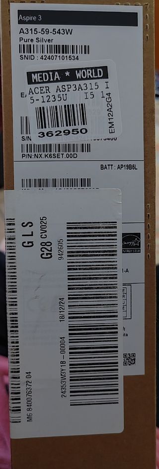 Computer ACER ASP3A315 I