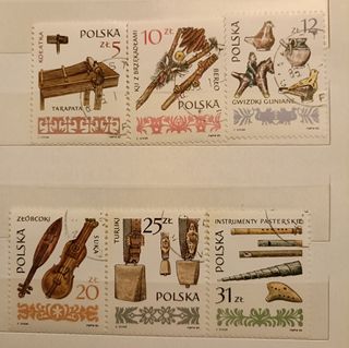 Francobolli Polonia strumenti - Sellos