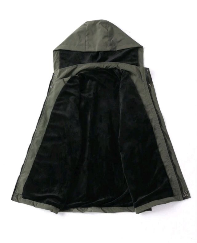 Giacca invernale da uomo verde militare 