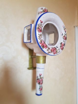 Struttura in ceramica di Bassano per lampada