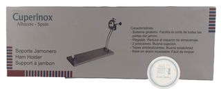 Jamonero acero inox. y cuchillo