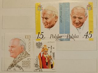 Francobolli Polonia Papa Giovanni Paolo