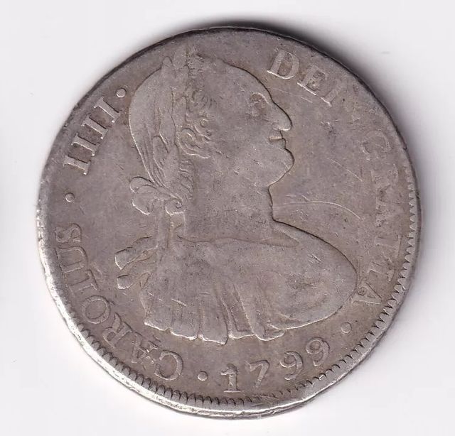 CARLOS IIII 1799 8 REALES POTOSI PP. PLATA
