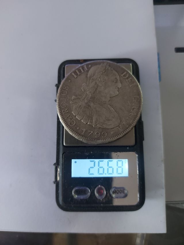 CARLOS IIII 1799 8 REALES POTOSI PP. PLATA