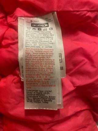 Ropa esqui niña 6 a 8