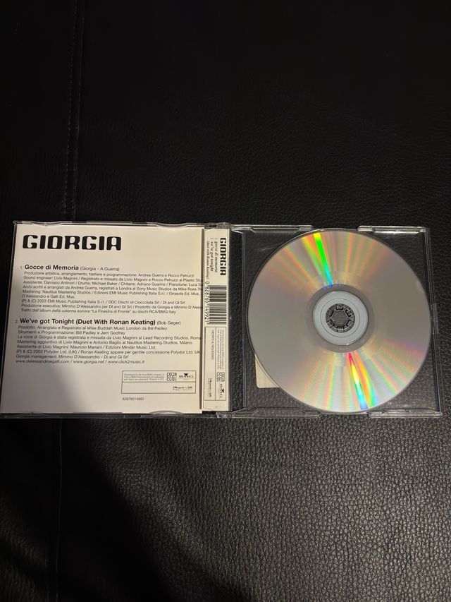 Cd Giorgia gocce di memoria