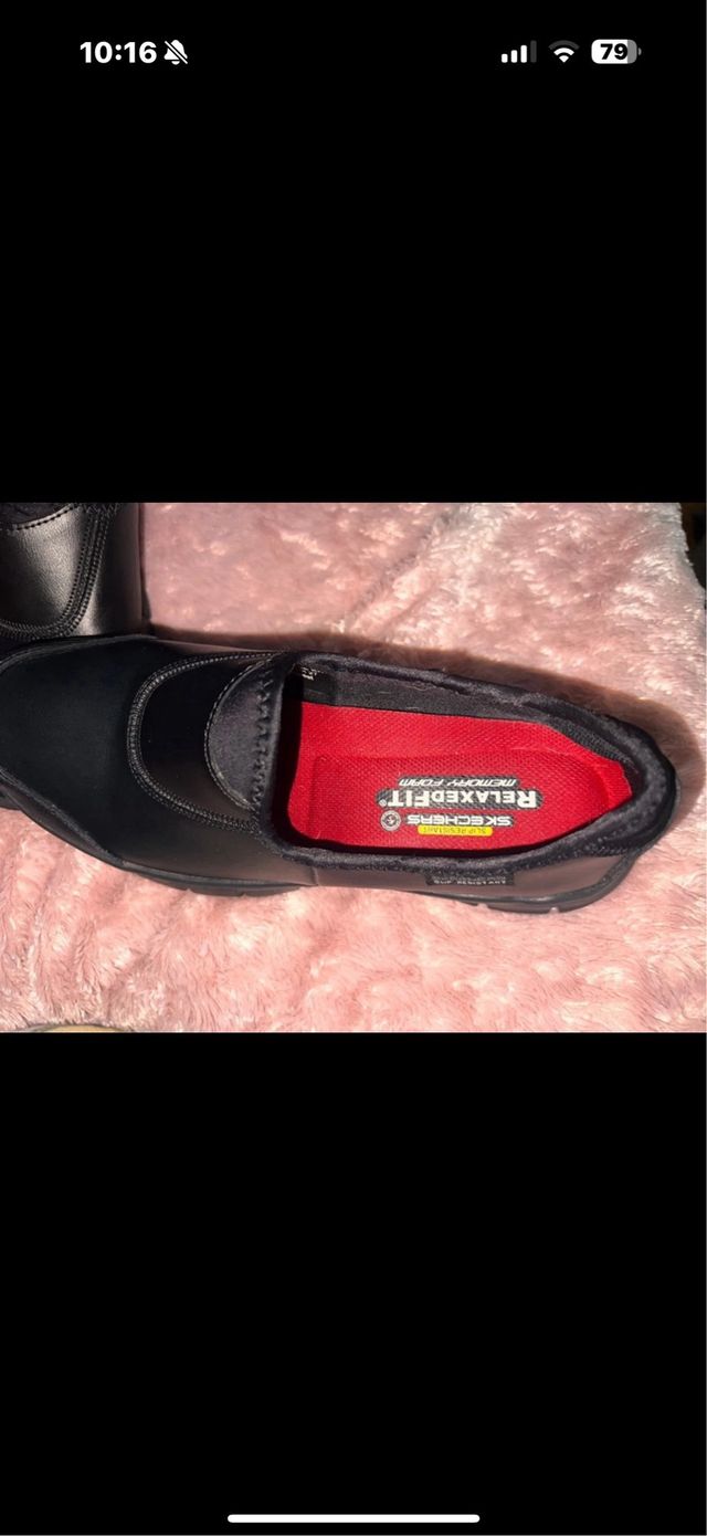 Zuecos trabajo Skechers 36 negros antideslizant