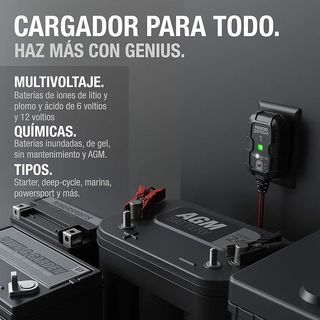 Noco genius 1, cargador de baterías