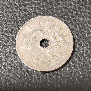 MONEDA DE 25 CÉNTIMOS DEL AÑO 1927