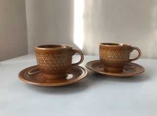 Pareja de tazas vintage Pagnossin