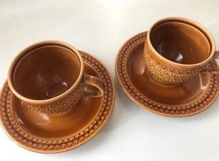 Pareja de tazas vintage Pagnossin