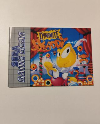 Manual Dynamite Headdy Sega Game Gear