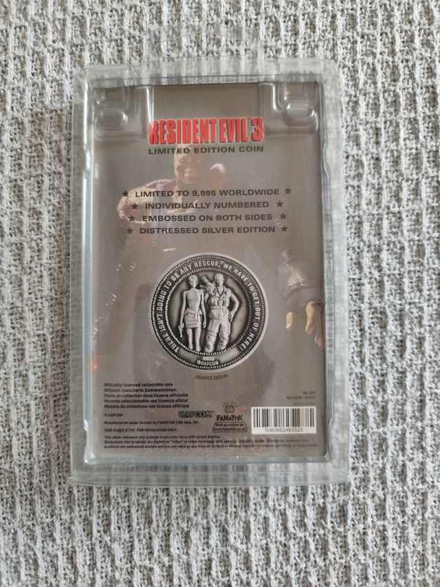 Moneda resident evil 3 edición limitada