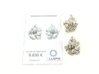 PENDIENTES ORO CON DIAMANTES