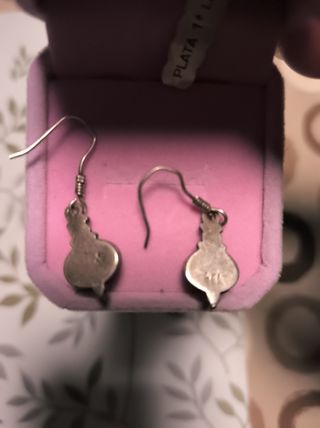 Pendientes de plata Morados