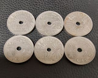 MONEDA 🇪🇸 DE 25 CÉNTIMOS DEL AÑO 1937