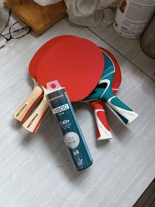 Raquetas de ping pong