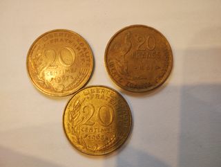 6 monete in franchi francesi più omaggio
