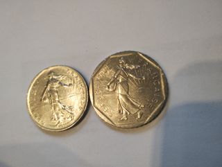 6 monete in franchi francesi più omaggio