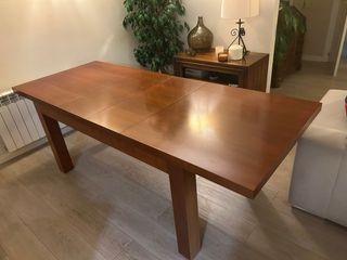 Mesa Comedor madera maciza 160cm extensible