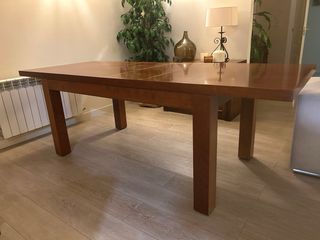Mesa Comedor madera maciza 160cm extensible