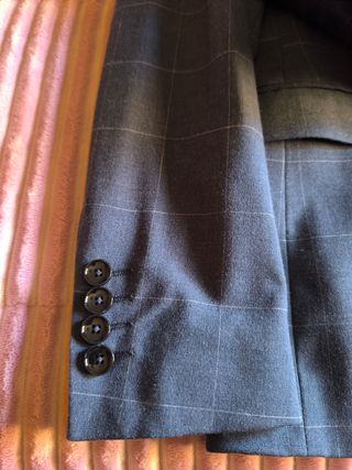 Traje Chaqueta cuadros Mango talla M