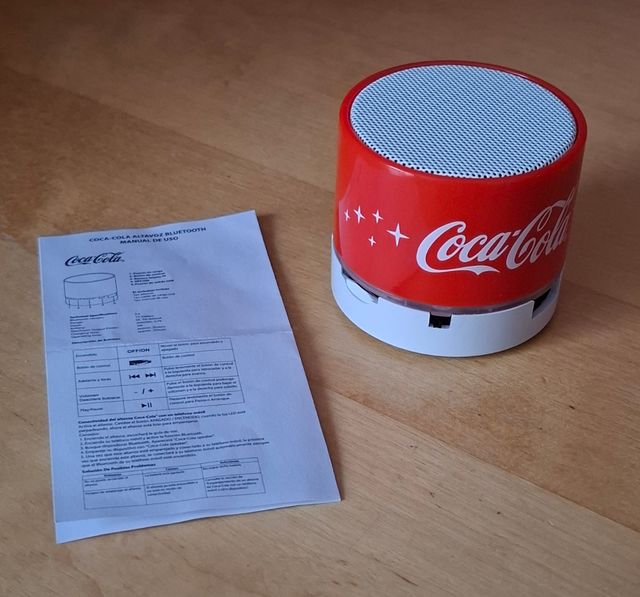 Altavoz mini bluetooth Coca-Cola