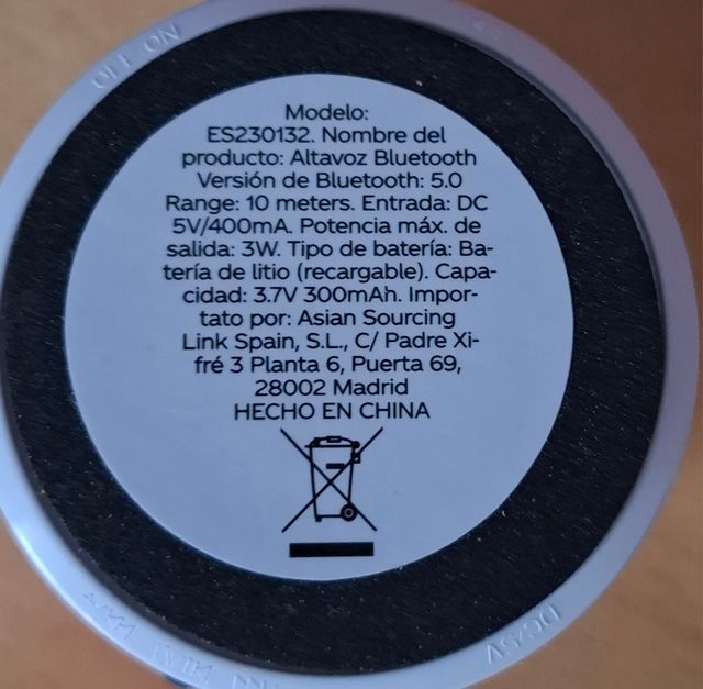 Altavoz mini bluetooth Coca-Cola