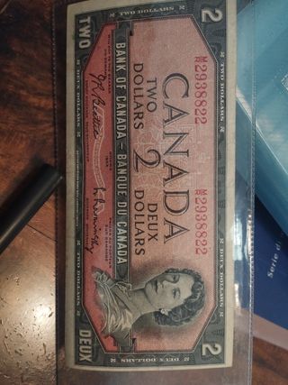 Banconota 2 dollari 1954