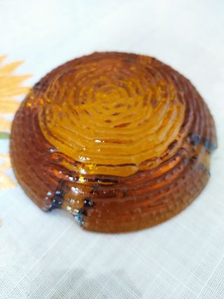 Posacenere vintage ambrato