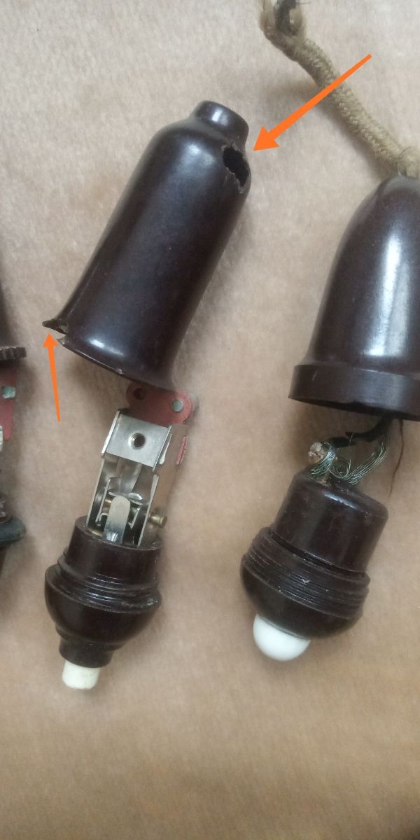 Antiguo interruptor pera