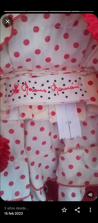 Traje gitana niña talla 2 