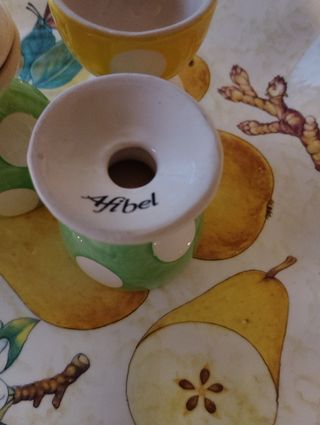 Porta uovo ceramica francese Afibel 