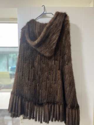 Poncho tipo vison