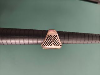 Anillo nácar grande ovalado