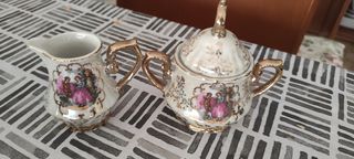 Juego de café nacarado