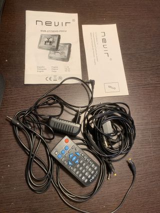 nevir dvd portatil doble 9"