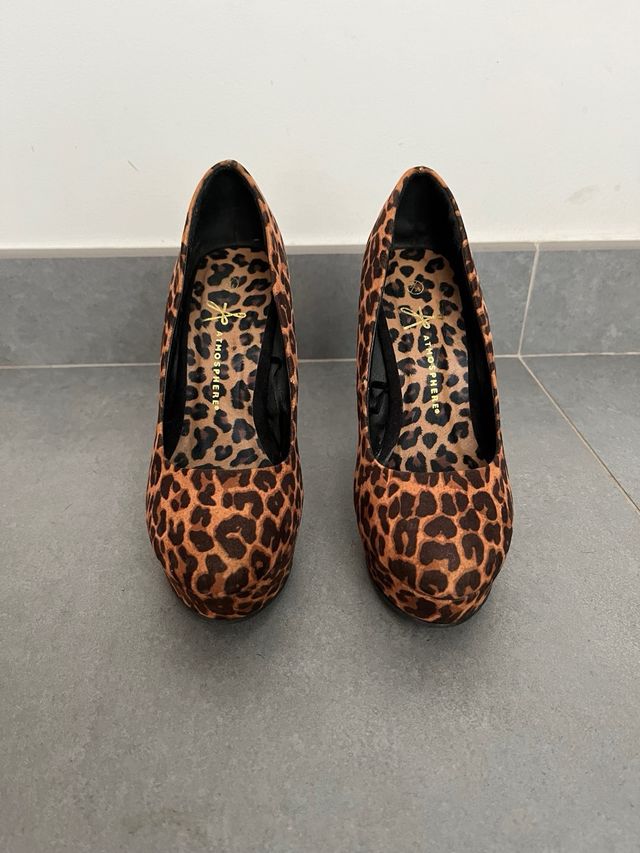 Zapatos de estampado de leopardo