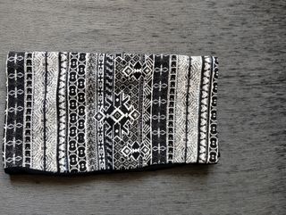 Minifalda blanca y negra