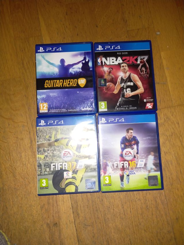 Ps4: Fifa 16 Fifa 17 Nba 2k17 Guitarhero
