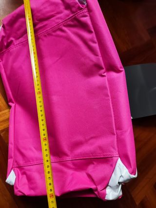 Borsone da palestra fucsia e bianco