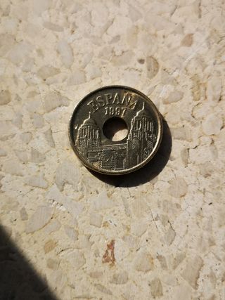 Moneda de 25 Pesetas de 1997,