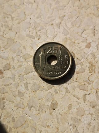 Moneda de 25 Pesetas de 1997,