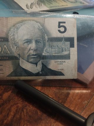 Banconota da 5 dollari del 1986