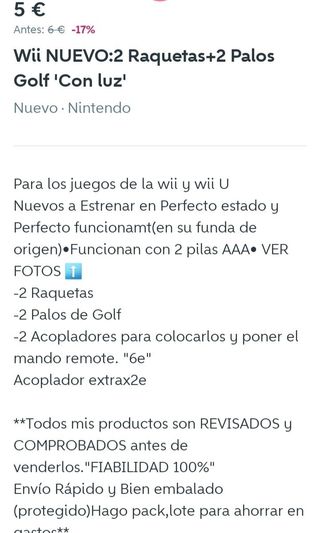 NUEVO Wii-U. Accesorios 