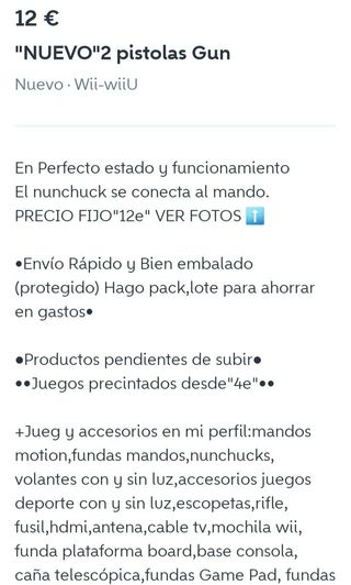 NUEVO Wii-U. Accesorios 