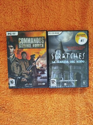 Lote 2 juegos Pc. Commandos. Scartches