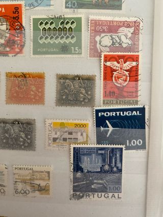 Portugal sellos del siglo pasado.